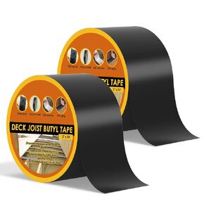 Deck Joist Tape 4" x 50', Butyl Joist Tape for decking, Waterproof and Anti-Corrosion Deck Joist Flashing Tape for Top of Joists, Rim Joists, Under Joists and Beams-1 Rolls