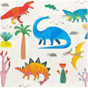 Talking Tables Dinosaur Treat Favor Party Bags 8pk, One, Multicolour