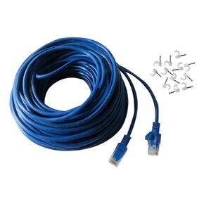 NGHTMRE 100FT 30M CAT5 RJ45 Ethernet LAN Internet Network UTP Cable Wire Patch Blue