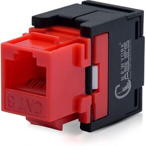 كابلات نيويورك RJ45 مقبس كيستون أفقي UTP، بدون أدوات، 180 درجة، مقبس كيستون RJ45 إيثرنت نحيف in Kuwait