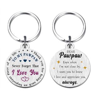 هدايا سلسلة مفاتيح لعيد الأب من أجل Pawpaw - سلسلة مفاتيح عيد ميلاد I Love You Pawpaw - عيد الميلاد وعيد الميلاد وعيد الحب وعيد الشكر
