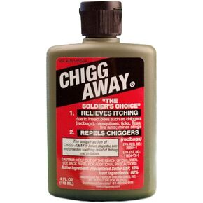 Chigg-Away The Soldier's Choice Relieves Itching and Repels Chiggers, 4 fl oz (Pack of 2)