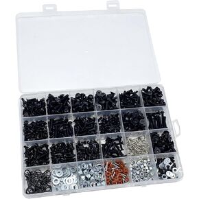 RC Screw Kit 1000pcs RC Car Screws, RC Hardware Kit for Traxxas Axial Arrma Redcat RC4WD HSP HPI SCX10 Losi 1/8 1/10 1/12 1/16 Scale RC Cars Trucks Crawler Buggy Accessories