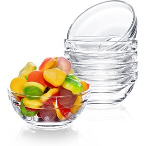 Mini Glass Bowl, 4 Ounce Capacity, (4 Pack)