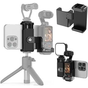 Phone Holder Expansion Accessories for DJI OSMO Pocket 3 with 1/4 Threaded Hole and Cold Shoe Groove,Can be Connected to tripods, Fill Light, Microphone, etc