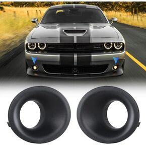 Fog Lights Assembly for Dodge Challenger 2015 2016 2017 2018 2019 2020 with Bulbs H11 12V 55W, Driving Fog Lamps Replacement with Projector Lens, Wiring Kit and Switch Included, 1 Pair