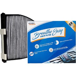 Spearhead Odor Defense Breathe Easy AC & Heater Cabin Filter, Fits Like OEM, Up to 25% Longer Lasting w/Activated Carbon (BE-934)