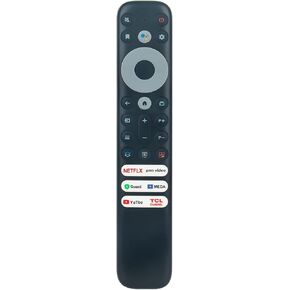 جهاز التحكم عن بعد البديل الصوتي ينطبق على TCL Q5 Q6 Q7 Q-Class QM8 Series S3 S4 S-Class Google TV 55Q650G 55Q550G 75QM850G 40S350G 85Q650G 43S350G 50Q550G 65Q550G 32S350G 65Q650G 55Q750G 65 Q750G 75Q750G
