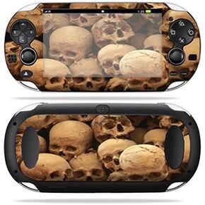 MightySkins Skin Compatible with PS Vita PSVITA Playstation Vita Portable wrap Sticker Skins Skull Pile