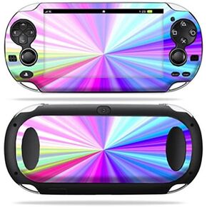 MightySkins Skin Compatible with PS Vita PSVITA Playstation Vita Portable wrap Sticker Skins Rainbow Zoom