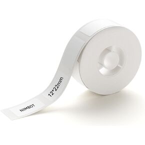 NIIMBOT Label Maker Tape for D11/D110/D101 Label Maker, 12 x 22 mm (0.47'' x 0.87'')-260 Tapes/Roll, Thermal Label Tape for Home Office Labeling Tape Replacement, White
