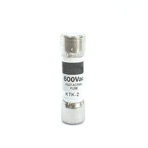 1 Pcs KTK-2 (KTK-2) 2 Amp Fast Acting Supplementary Fuse 600V