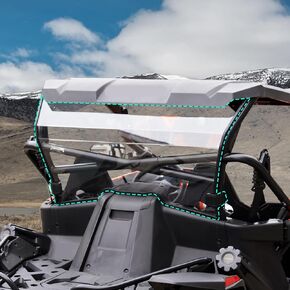 HAKA TOUGH Rear Windshield for CF MOTO ZFORCE 950 Accessories 2020-2024, Hard-coated Windshield for Z Force 950 Sport Window