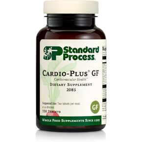 Standard Process Cardio-Plus GF (Gluten Free) - Supports Heart Health and Blood Flow from Vitamin C, Vitamin E, Riboflavin, Niacin, Vitamin B6, Choline, Selenium, and More - 330 Tablets