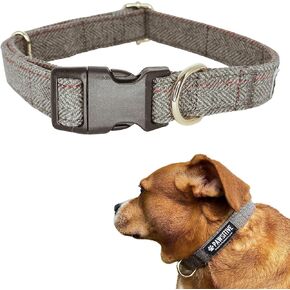 Pawsitive Wool Dog Collar - Hypoallergenic Dog Collar, Great Dog Collar for Sensitive Skin, Soft Collar for Dogs, Soft Organic Dog Collar Eco-Friendly (Small, Blue)