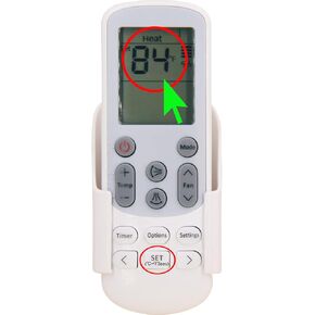 Replacement DB93-15169G Samsung Remote Control for Samsung A/C Air Conditioner DB93-14643F DB93-14643R DB93-14643S DB93-14643T DB93-15169G AJ007JNADCH/AA AJ009JNADCH/AA AJ012JNADCH/AA AJ018JNADCH