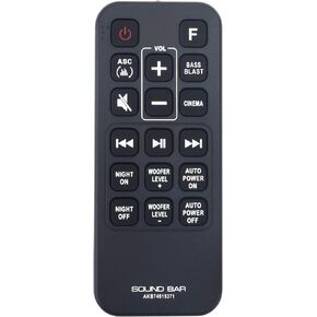 AKB74815371 Replaced Remote fit for LG Sound Bar SJ4 SK4D SJ4Y SJ3 SPJ4B-W SL3D SPH4B-W SLM3D SPJ4BW SPH4BW