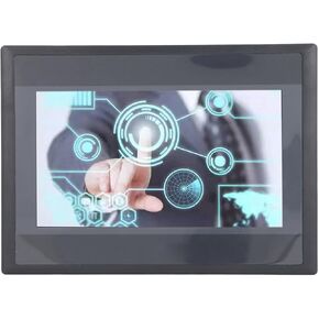 Hyuduo PLC HMI Display Panel 7 Inch TFT LCD with 12 Inputs 8 Outputs for FX3U 20 40 48MRT Simple Installation ARM9 Processor Grade IP65