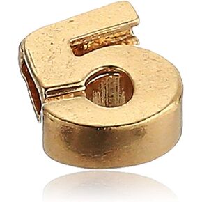Alex and Ani Numerology Five Charm, 14kt Gold Over .925 Sterling Silver