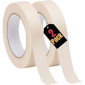 1InTheOffice Masking Tape 1 Inch, General Purpose Masking Tape,0.94-Inch by 60.1-Yards, 3" Core, (2/Pack)