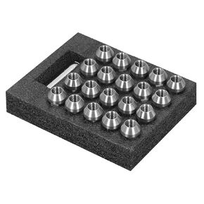 Aramox Lug Nuts, 20Pcs T304 Stainless Steel Wheel Lug Nuts M14x1.5 Thread 2in Height Anti- Locking Lug