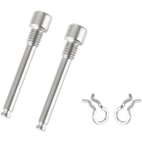 Bike Disc Brake Screw Threaded Pins,4PCS M4 TC4 Titanium Alloy Bike Disc Brake Caliper Screw Oil Disc Threaded Pin for Mountain Bike