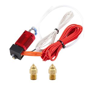 مجموعة أدوات Ender 3 V2 Hotend الأصلية المجمعة مع قطعتين فوهات ترقية 0.4 مم 24 فولت لطابعة Creality Ender 3 / pro، Ender 5 / pro، Ender 5 Plus، CR10 S4 ثلاثية الأبعاد