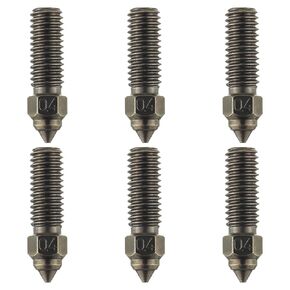 3D Printers Hardened Steel Extruder Hotend Nozzle Kit, 0.4 mm High-Speed Printing and High Flow Extruder Nozzles for Kobra 2/Kobra 2 Neo/Kobra 2 Pro/Kobra 2 Plus/Kobra 2 Max (6PCS)