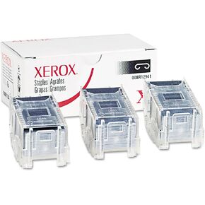 Genuine Xerox Stacker Staples Cartridges for the Phaser 7760 (3 Cartridges, 5,000 Staples Each), 008R12941