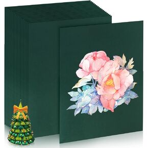 24 Pack Green Cardstock 8.5 x 11 inches Green Construction Paper, Thick Paper Cover Card Stock for DIY Crafts Supplies (Dark Green) in Kuwait