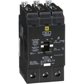 SCHNEIDER ELECTRIC EJB34030 Miniature Circuit Breaker 480Y/277-Volt 30-Amp Electrical Box