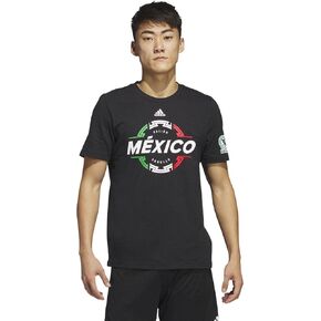 adidas Men's Mexico Ball Tee (Black, Medium)