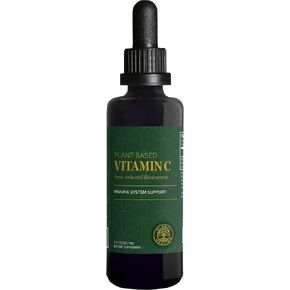 Global Healing Center USDA Organic Vitamin C Supplement Drops 180mg, Liquid Vitamin C Plant-Based Antioxidant Supplement, Supports Immune System - Vitamina C - Natural Energy for Men and Women (2 Oz)