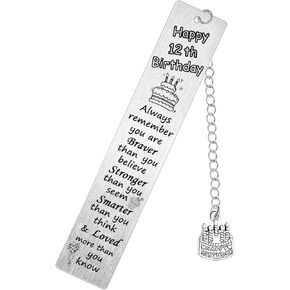 Happy Birthday Bookmark Sweet Birthday Gifts for Family Friends Colleagues Inspirational Motivational Bookmarks Book Page Markers (40th Birthday)