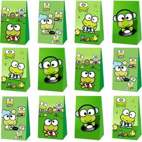 12 قطعة من أكياس هدايا الحفلات من MEGIMA ضفدع كيروبي، حقائب جودي لمستلزمات حفلات أعياد الميلاد ذات الطابع الكرتوني، حقائب الزينة وأكياس الحلوى in Kuwait