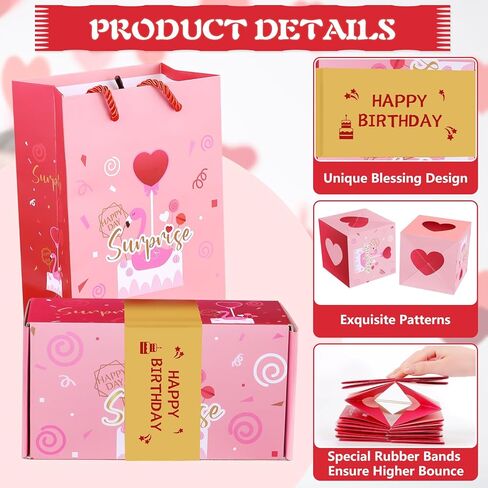 انفجار صندوق هدايا مفاجأة عيد الميلاد، صندوق هدايا عيد ميلاد سعيد، صندوق أموال مضحك كهدية نقدية، هدايا عيد ميلاد للنساء والرجال أفضل صديق وصديقة وزوجة وأخت... in Kuwait