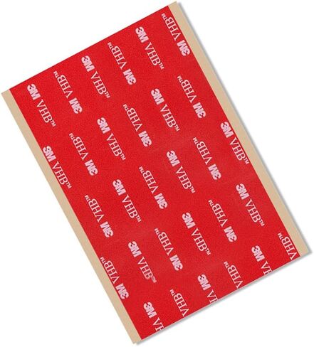 شريط لاصق 3M VHB 5962 شريط ربط دائم - [عبوة من 10 قطع] 3 بوصة (عرض) × 5 بوصة (طول) رغوة سوداء متوافقة مع لاصق أكريليك. in Saudi Arabia