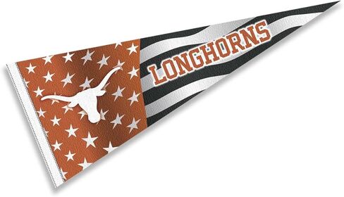 علم ولاية تكساس لونجهورنز بالولايات المتحدة الأمريكية على شكل نجمة وخطوط بينانت راية in Kuwait