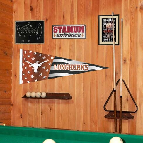 علم ولاية تكساس لونجهورنز بالولايات المتحدة الأمريكية على شكل نجمة وخطوط بينانت راية in Kuwait