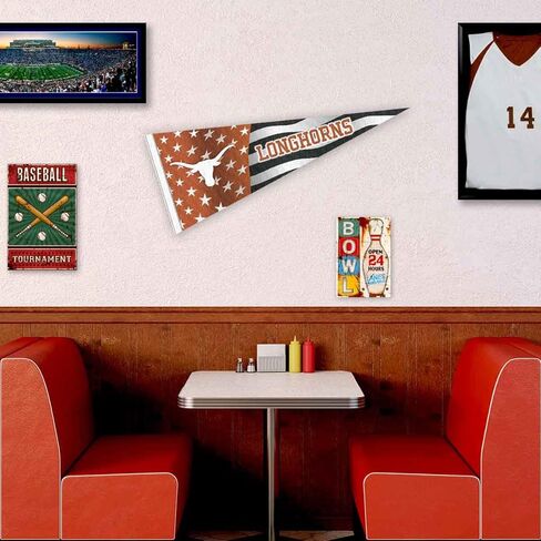 علم ولاية تكساس لونجهورنز بالولايات المتحدة الأمريكية على شكل نجمة وخطوط بينانت راية in Kuwait