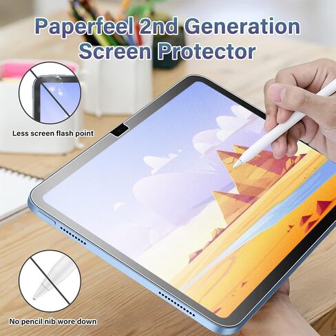 Soke Paper-feel iPad 10th Generation Screen Protector [2 Pack](10.9 Inch, 2022 iPad Gen 10) - Matte Film Anti Glare for Drawing Writing & Note-taking in Saudi Arabia