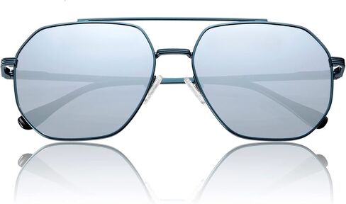 Retro Oversized Square Polarized sunglasses for Women Men, Vintage UV Protection Large Metal Sun Glasses VF2207 in Saudi Arabia