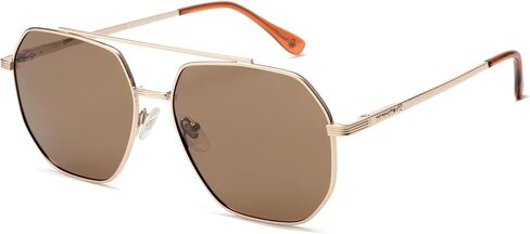 Retro Oversized Square Polarized sunglasses for Women Men, Vintage UV Protection Large Metal Sun Glasses VF2207 in Saudi Arabia