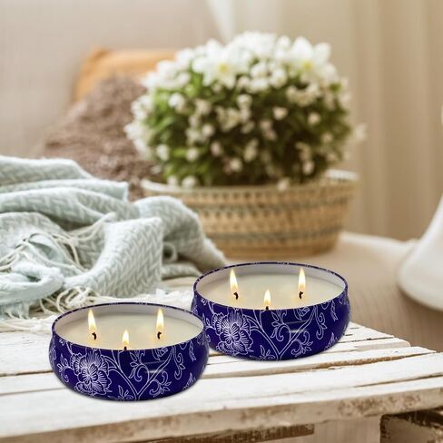 Citronella Candles Outdoor & Indoor, 13.5 oz Scented Candles Set 2 Pack Natural Soy Wax citronella Candles for Garden Patio Yard Home Balcony Camping Backyard in Saudi Arabia