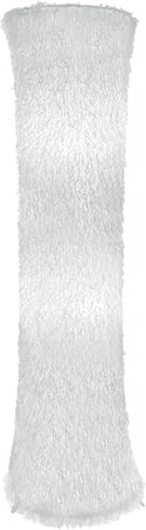 مصباح أرضي لغرف نوم غرفة المعيشة، مصابيح أرضية معاصرة مع غطاء من قماش القماش الأبيض، لمسة نهائية من الريش الصناعي in Kuwait