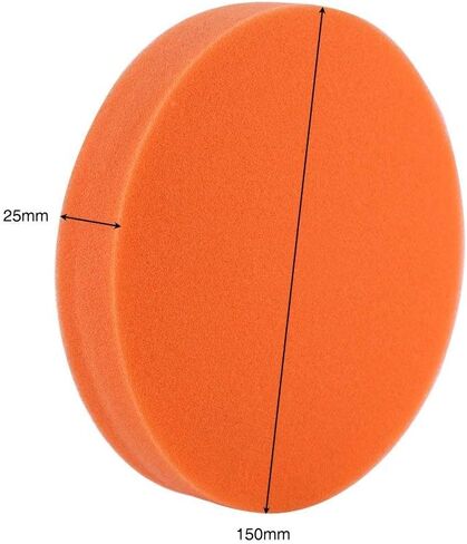 Buffing Polishing Pads, Qiilu 10Pcs 6" Sponge Polishing Buffing Waxing Pad Kit Tool for Car Buffer Polisher Compounding Polishing and Waxing in Saudi Arabia