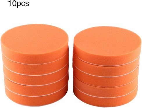 Buffing Polishing Pads, Qiilu 10Pcs 6" Sponge Polishing Buffing Waxing Pad Kit Tool for Car Buffer Polisher Compounding Polishing and Waxing in Saudi Arabia
