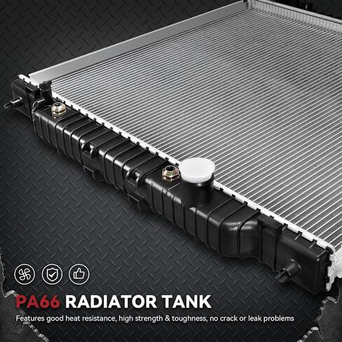 مشعاع YITAMOTOR متوافق مع 2005 2006 2007 Ford F-250/350/450/550 2011-2019 F53/F59 Super Duty OE Style CU2887 مشعاع مع نواة الألومنيوم FO3010282 in Kuwait