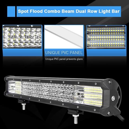 Willpower 23 Inch 570W Led Light Bar Flood Beam Led Bar 12V 24V Waterproof Offroad Driving Lights Fog Lamps for 4x4 Truck Boat Tractor Car Pickup ATV UTV SUV Boat in Saudi Arabia