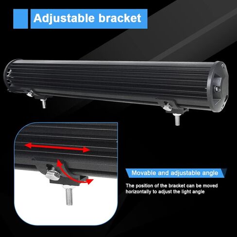 Willpower 23 Inch 570W Led Light Bar Flood Beam Led Bar 12V 24V Waterproof Offroad Driving Lights Fog Lamps for 4x4 Truck Boat Tractor Car Pickup ATV UTV SUV Boat in Saudi Arabia
